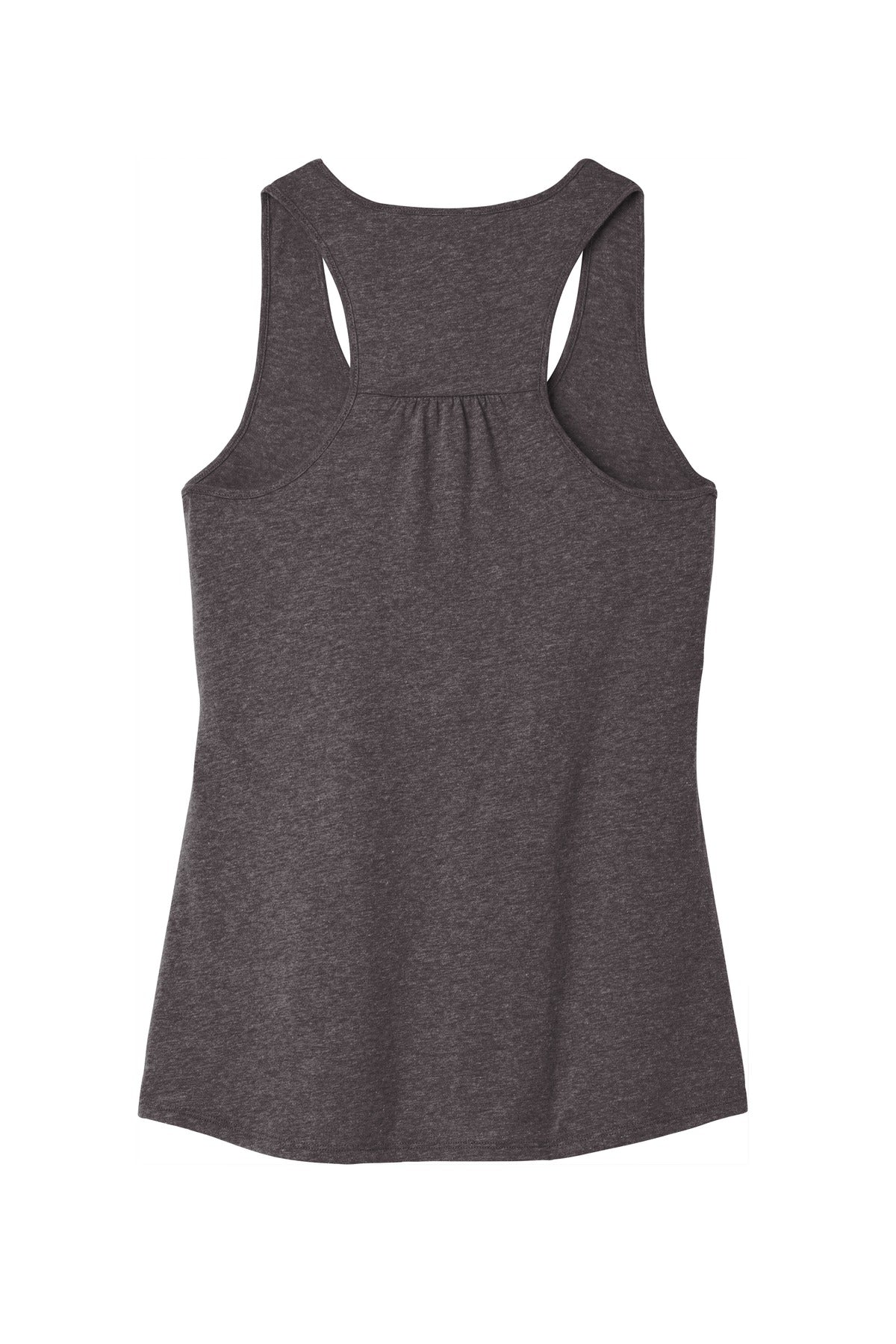 Rear View of Hthrd Charcoal District Women's V.I.T. Racerback Tank DT6302