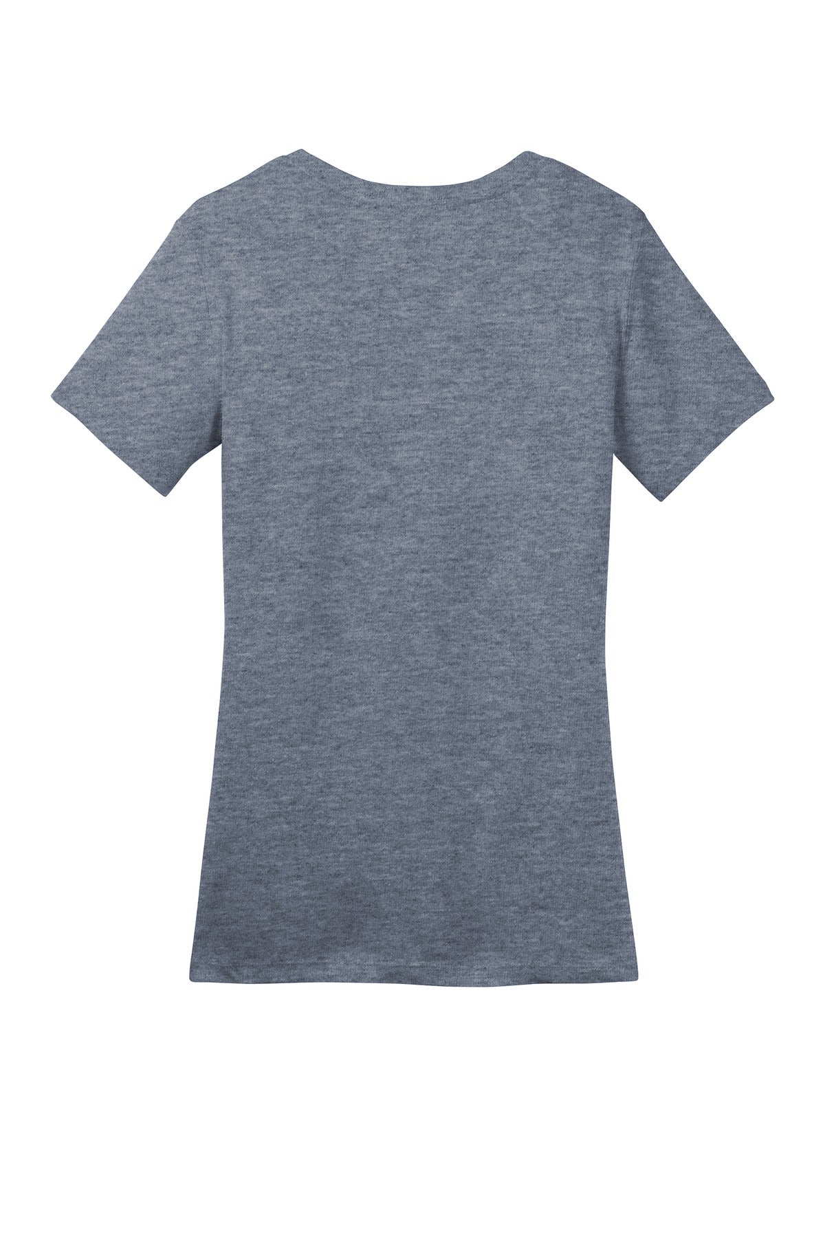 Rear View of Hthrd Navy District Women's Perfect Weight Tee. DM104L