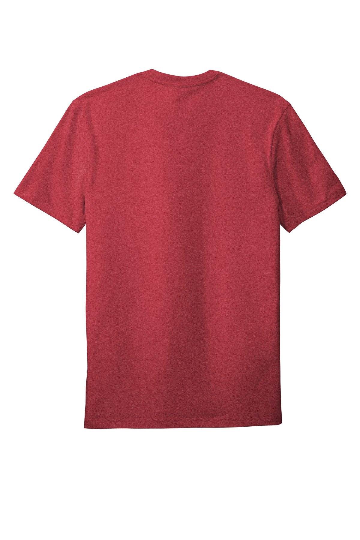 Rear View of Hthrd Red District Flex Tee DT7500