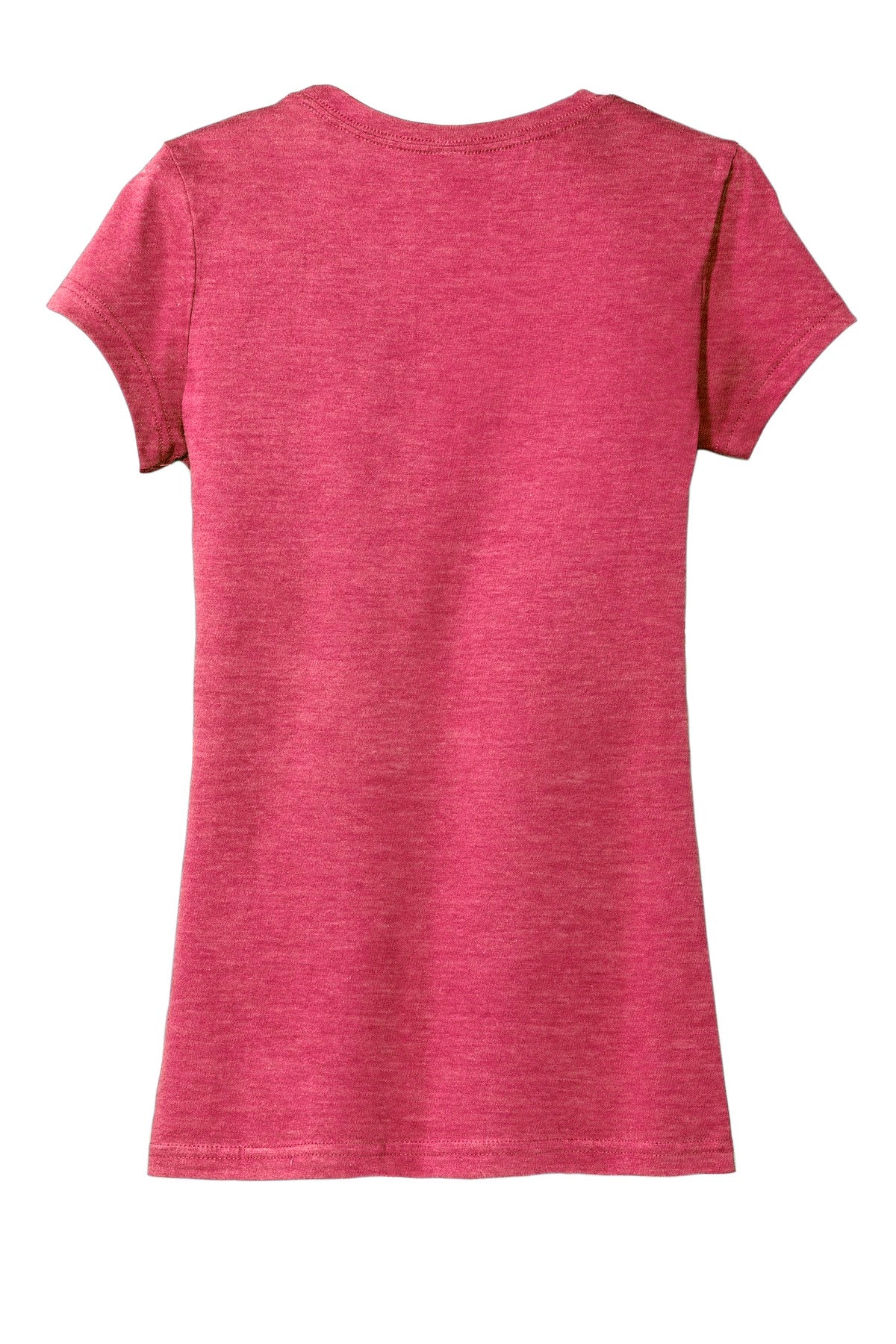 Rear View of Hthrd Watermln District Women's Fitted Very Important Tee . DT6001