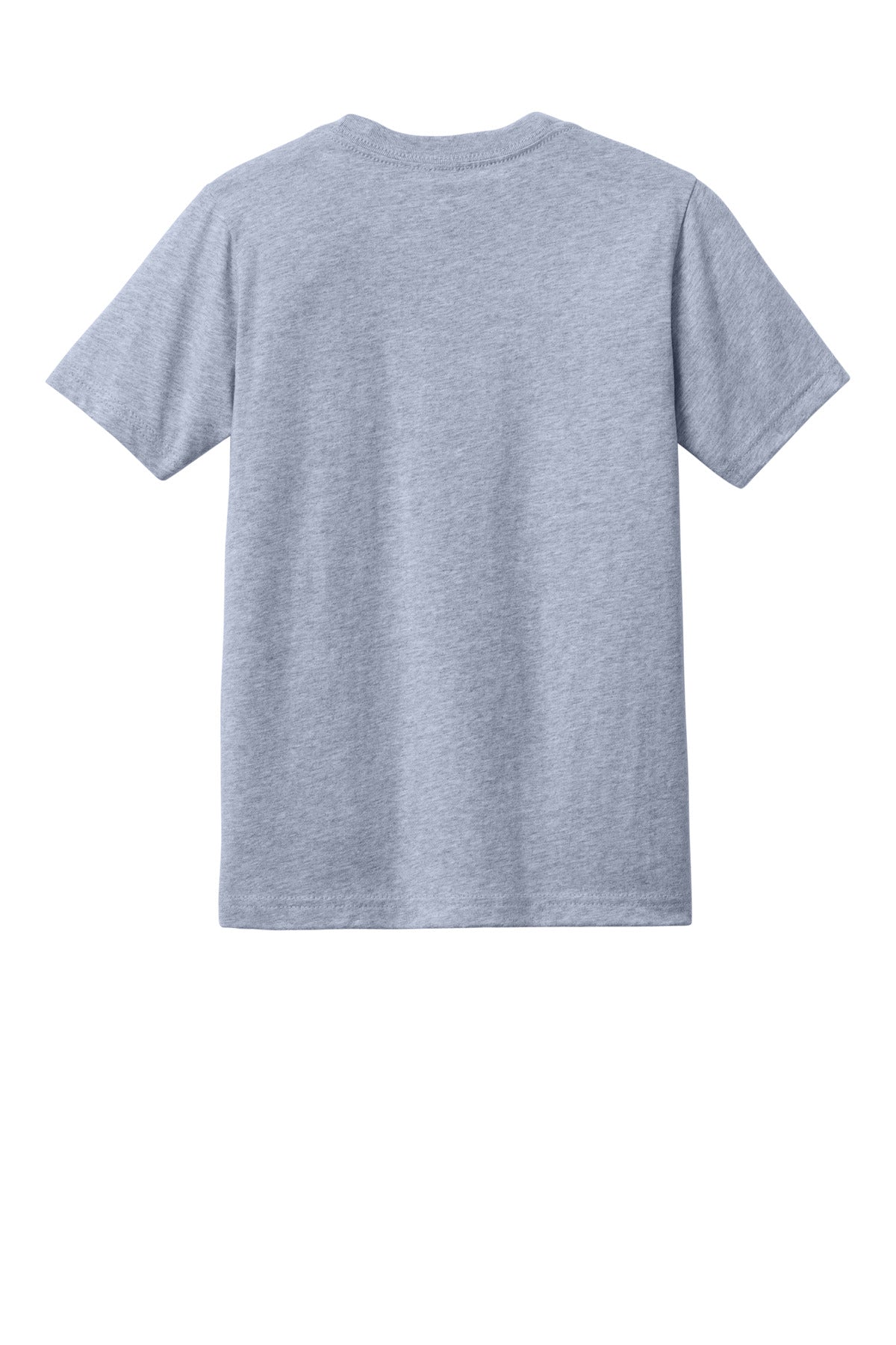 Rear View of HthrGray Next Level Apparel Youth Cotton Tee NL3310
