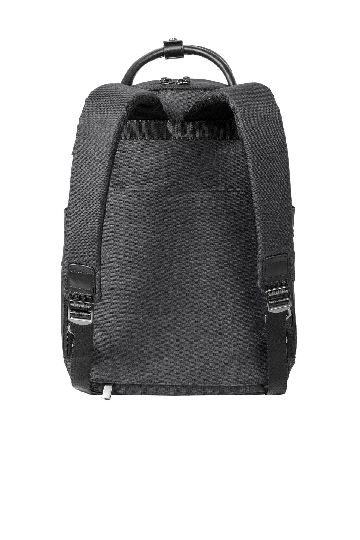 Rear View of HthrGrey Brooks Brothers Grant Dual-Handle Backpack BB18821