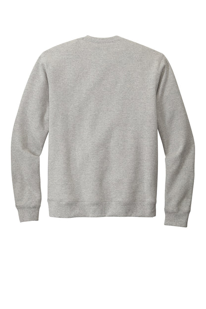 Rear View of HthrGrey Volunteer Knitwear Chore Fleece Crewneck VL130