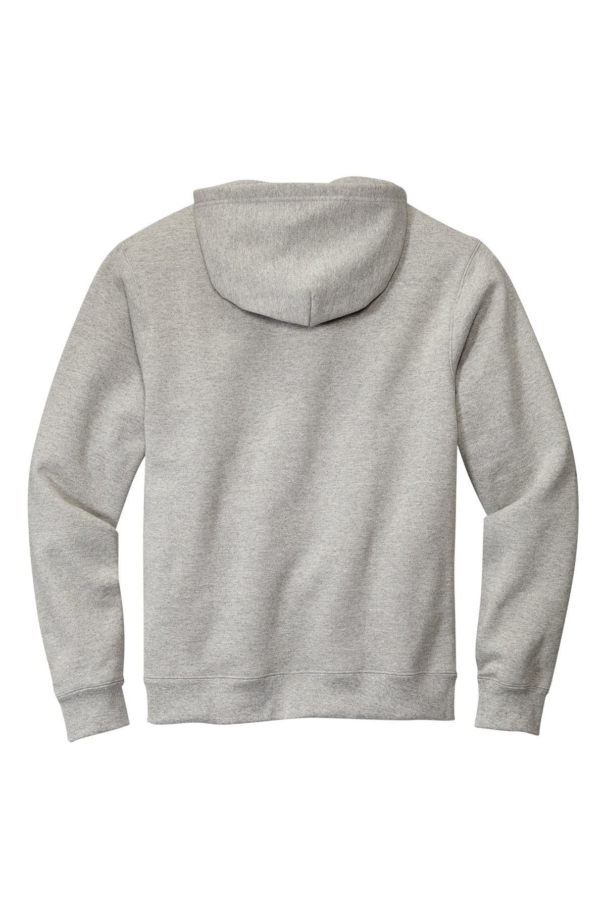 Rear View of HthrGrey Volunteer Knitwear Chore Fleece Pullover Hoodie VL130H