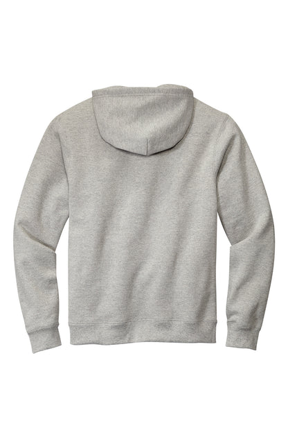 Rear View of HthrGrey Volunteer Knitwear Chore Fleece Pullover Hoodie VL130H