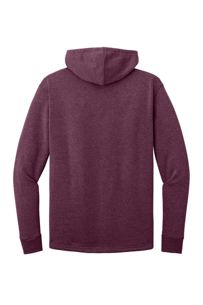 Rear View of HthrMaroon Next Level Apparel Adult Malibu Pullover Hoodie. NL9300