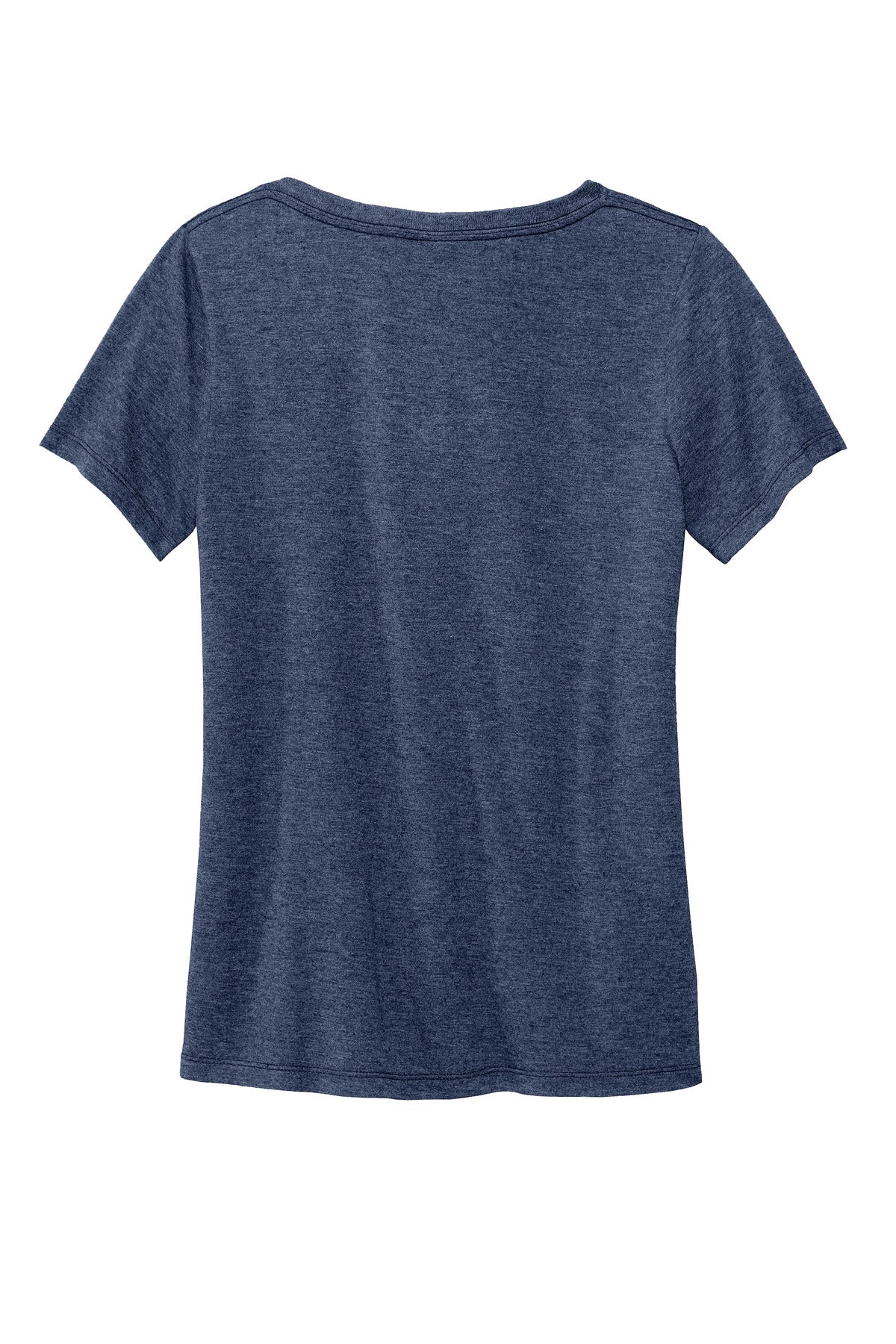 Rear View of HthrNavy Volunteer Knitwear Women's Daily V-Neck Tee LVL45V