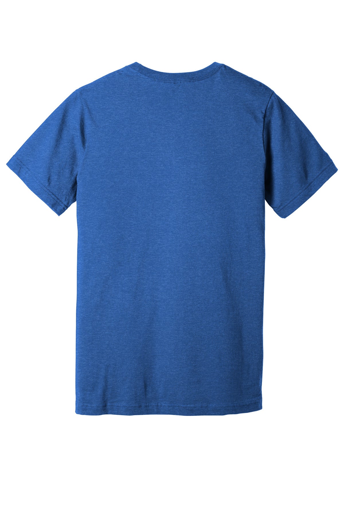 Rear View of HthrTRRoy BELLA+CANVAS Unisex Heather CVC V-Neck Tee BC3005CVC