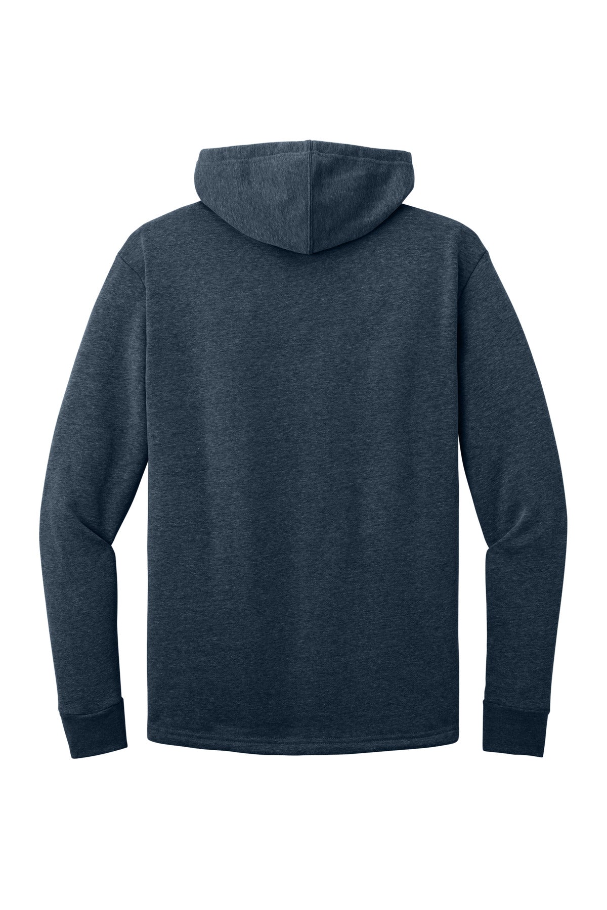 Rear View of HtMdntNavy Next Level Apparel Adult Malibu Pullover Hoodie. NL9300