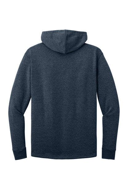 Rear View of HtMdntNavy Next Level Apparel Adult Malibu Pullover Hoodie. NL9300