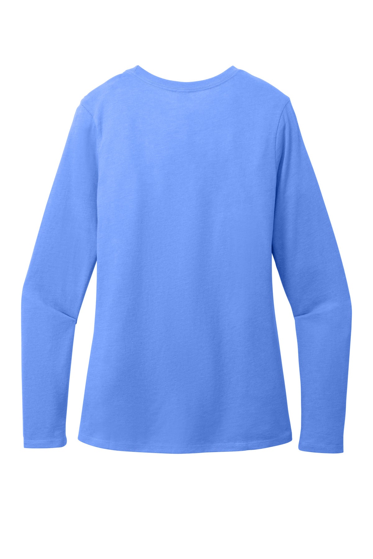 Rear View of HtrdRoyal District Women's Perfect Blend CVC Long Sleeve Tee DT110