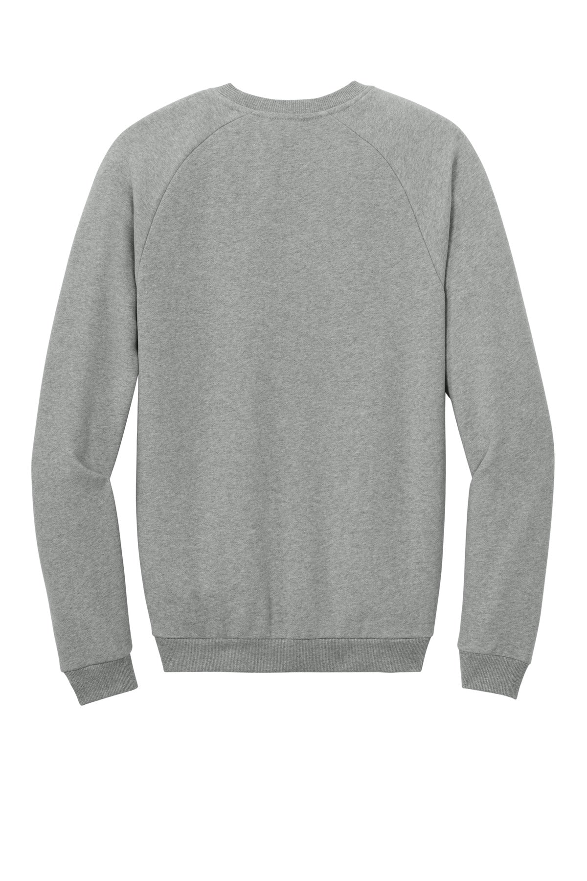 Rear View of HtrdSteel District Cloud Fleece Crew DT7804