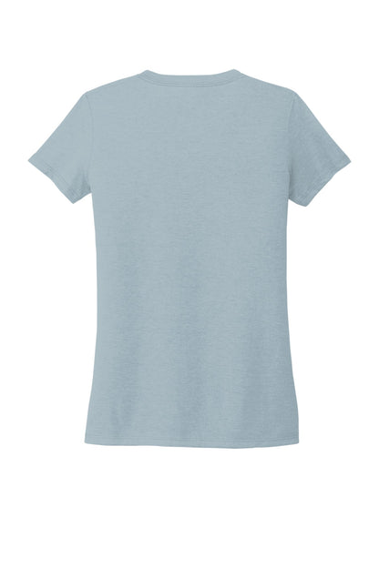 Rear View of ILikeUBlue Allmade Women's Tri-Blend V-Neck Tee AL2018
