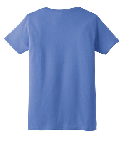 Rear View of Iris Gildan Women's Ultra Cotton 100% US Cotton T-Shirt. 2000L