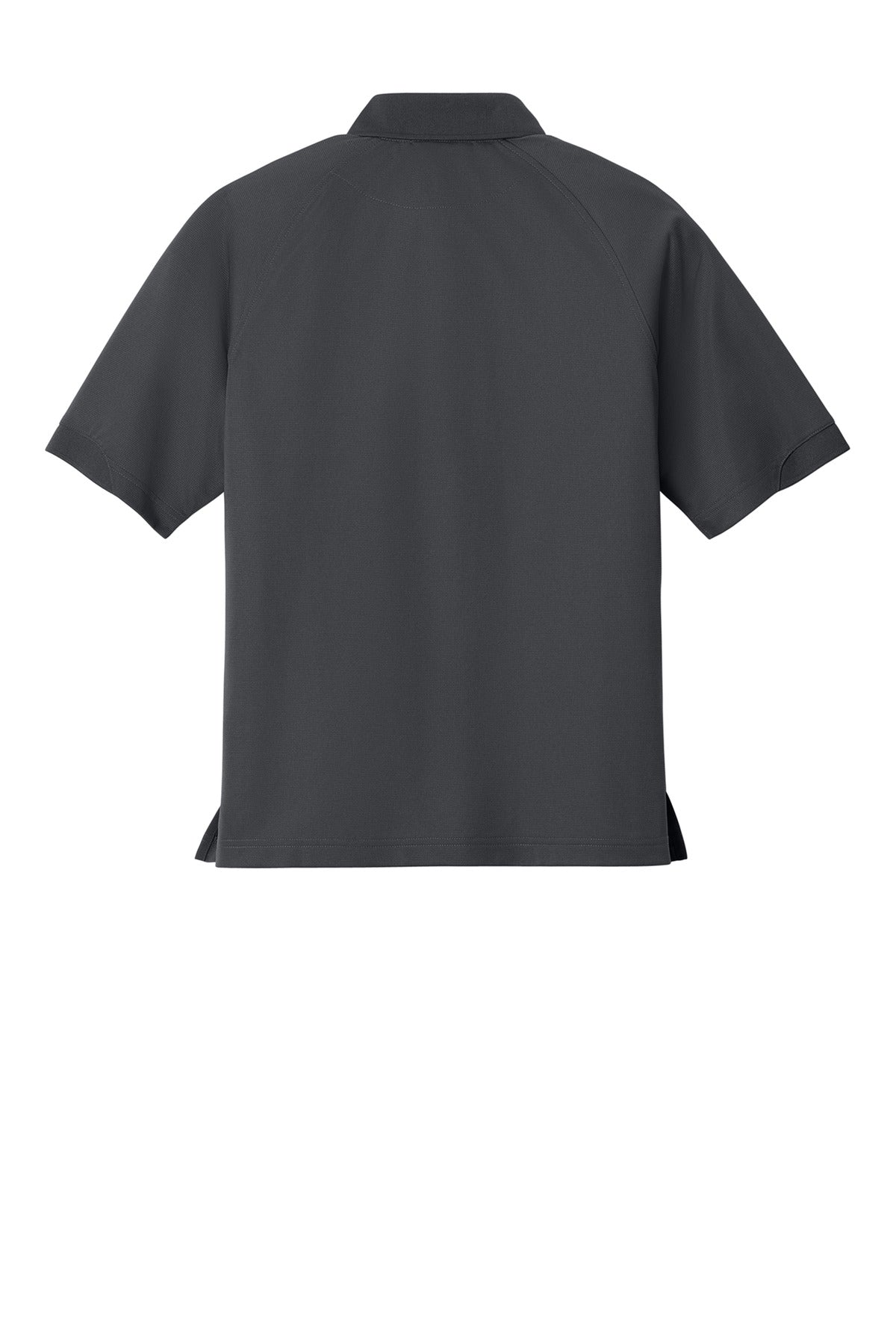 Rear View of Iron Grey Port Authority Dry Zone Ottoman Polo. K525