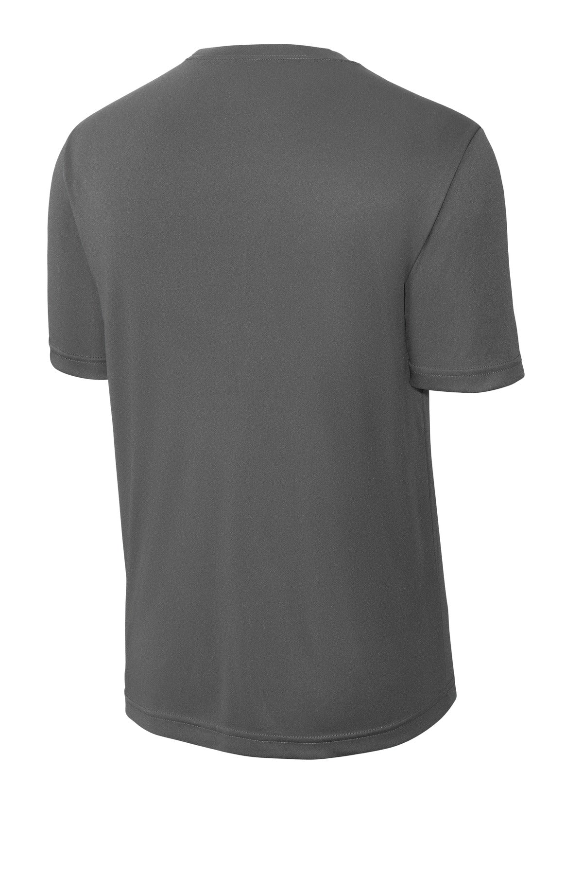 Rear View of Iron Grey Sport-Tek Tall PosiCharge Competitor Tee. TST350