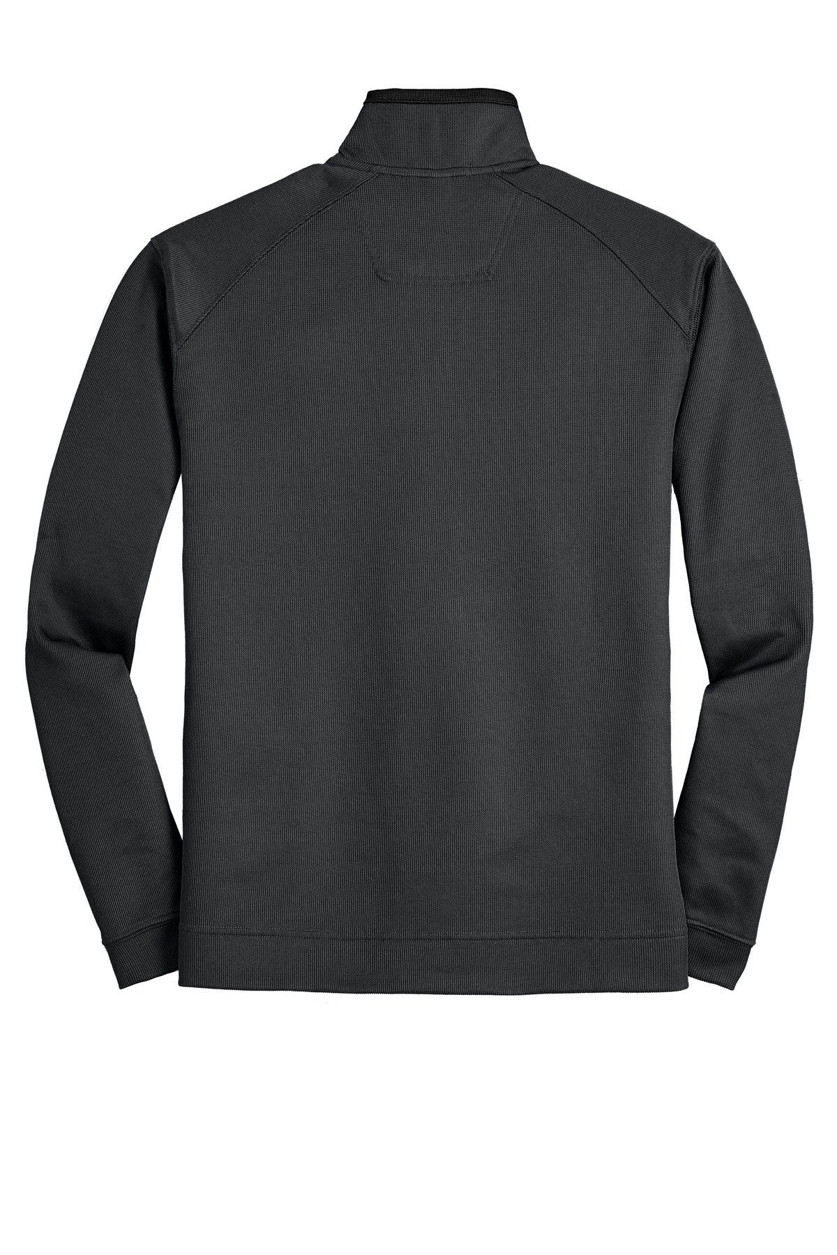 Rear View of Iron Gry/Black Port Authority Vertical Texture 1/4-Zip Pullover. K805