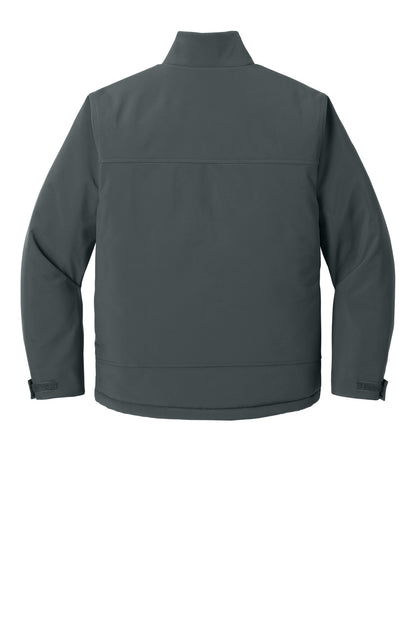 Rear View of IronGrey CornerStone Insulated Workwear Soft Shell CSJ75