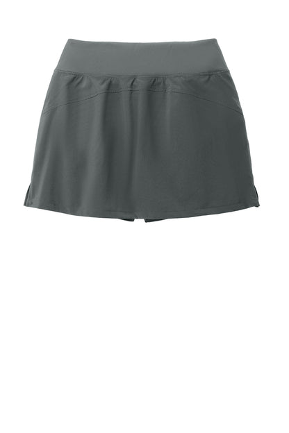 Rear View of IronGrey Sport-Tek Women's Repeat Skort LST486