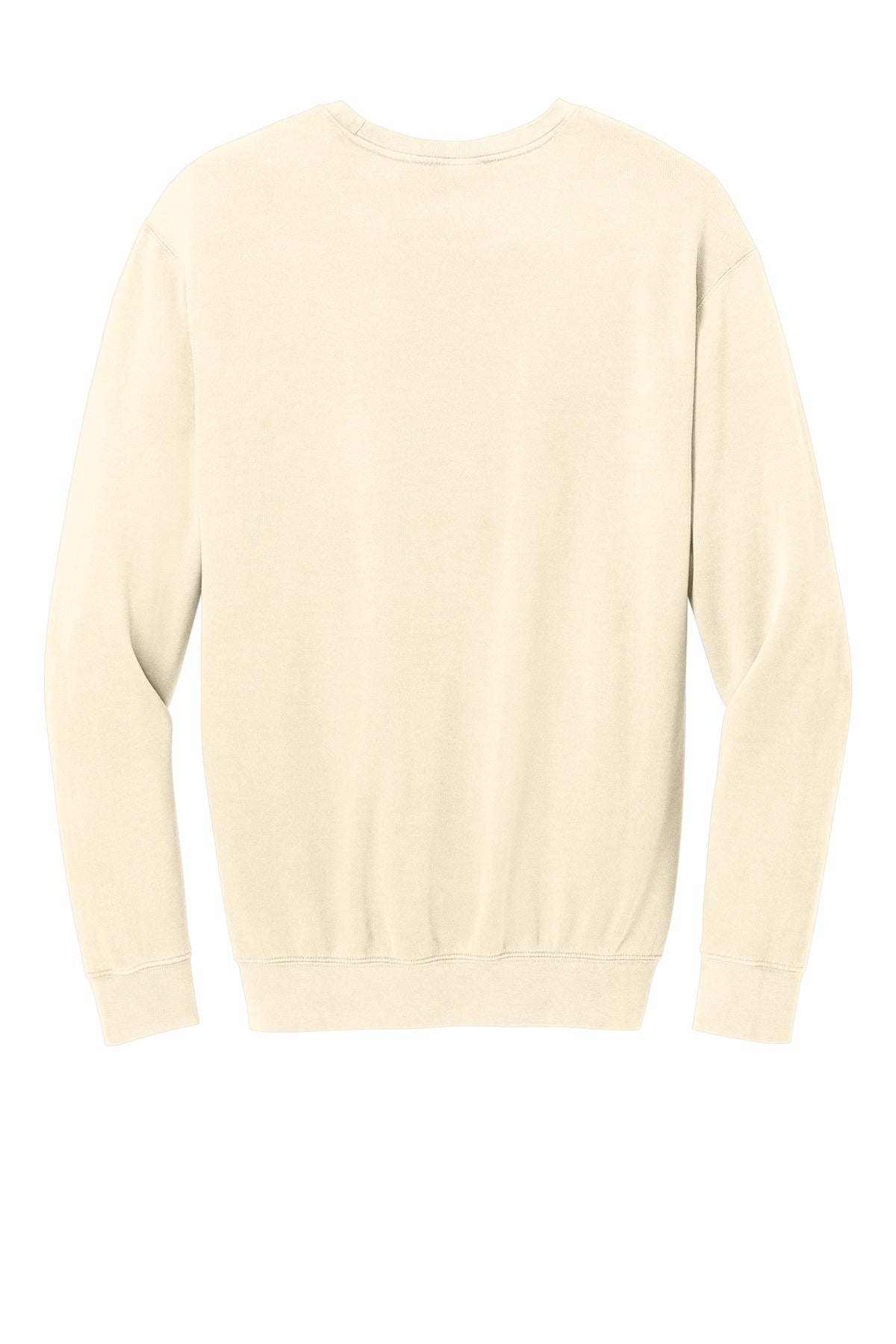 Rear View of Ivory Comfort Colors Lightweight Crewneck Sweatshirt 1466