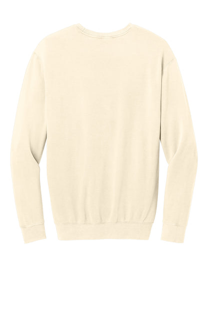 Rear View of Ivory Comfort Colors Lightweight Crewneck Sweatshirt 1466