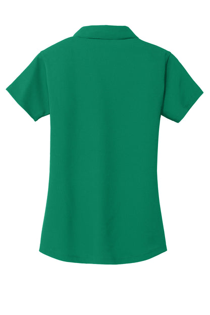 Rear View of Jewel Green Port Authority Women's Dry Zone Grid Polo. L572