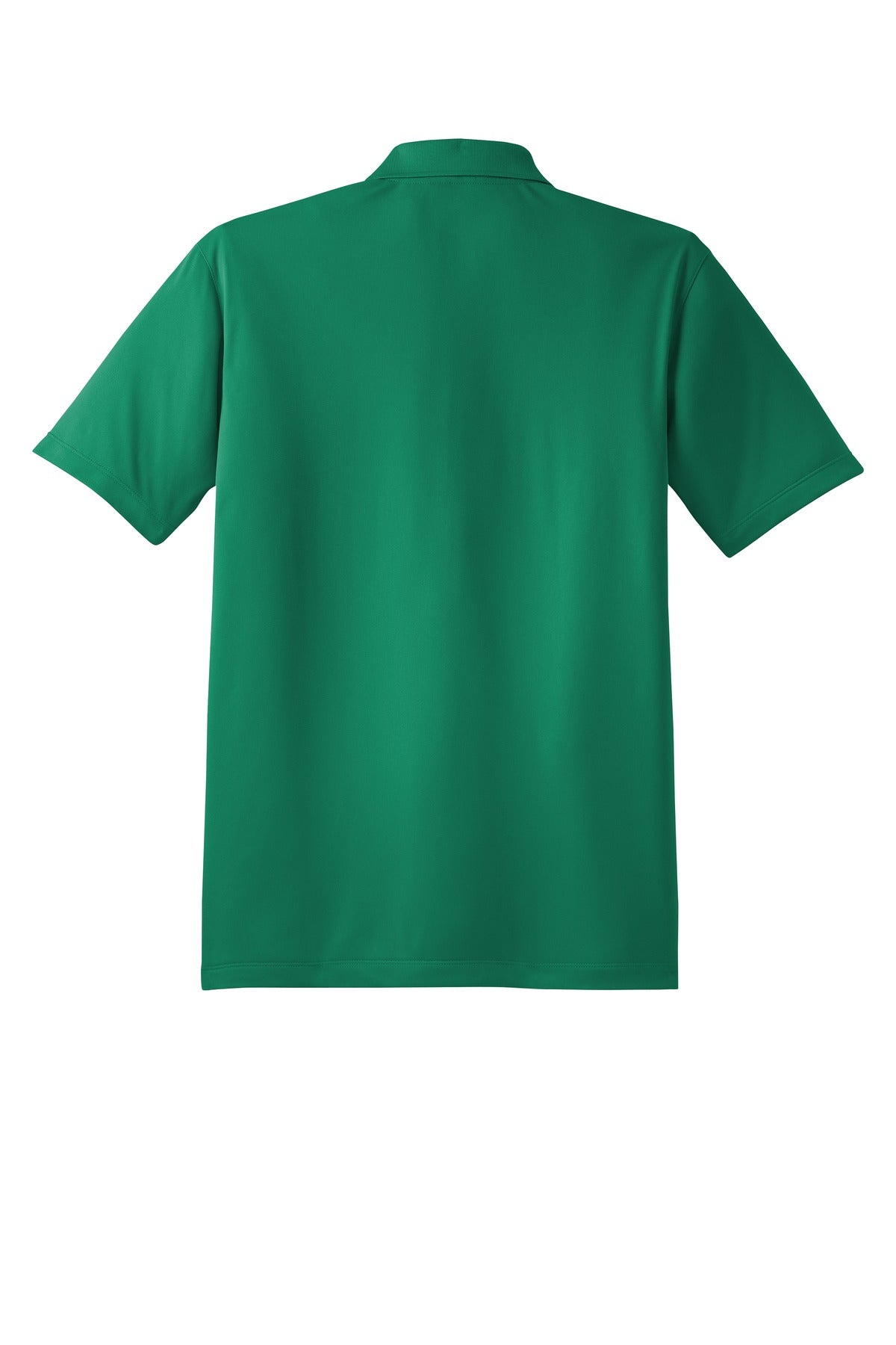 Rear View of Kelly Green Sport-Tek Tall Micropique Sport-Wick Polo. TST650