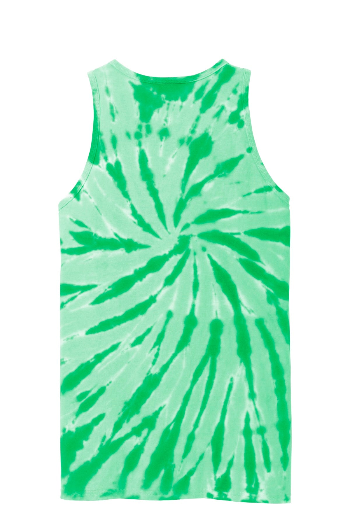 Rear View of Kelly Port & Company Tie-Dye Tank Top. PC147TT
