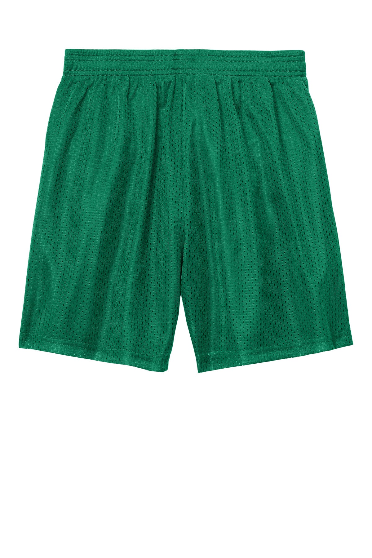 Rear View of KellyGreen Sport-Tek Youth PosiCharge Mesh 5" Short YST5100