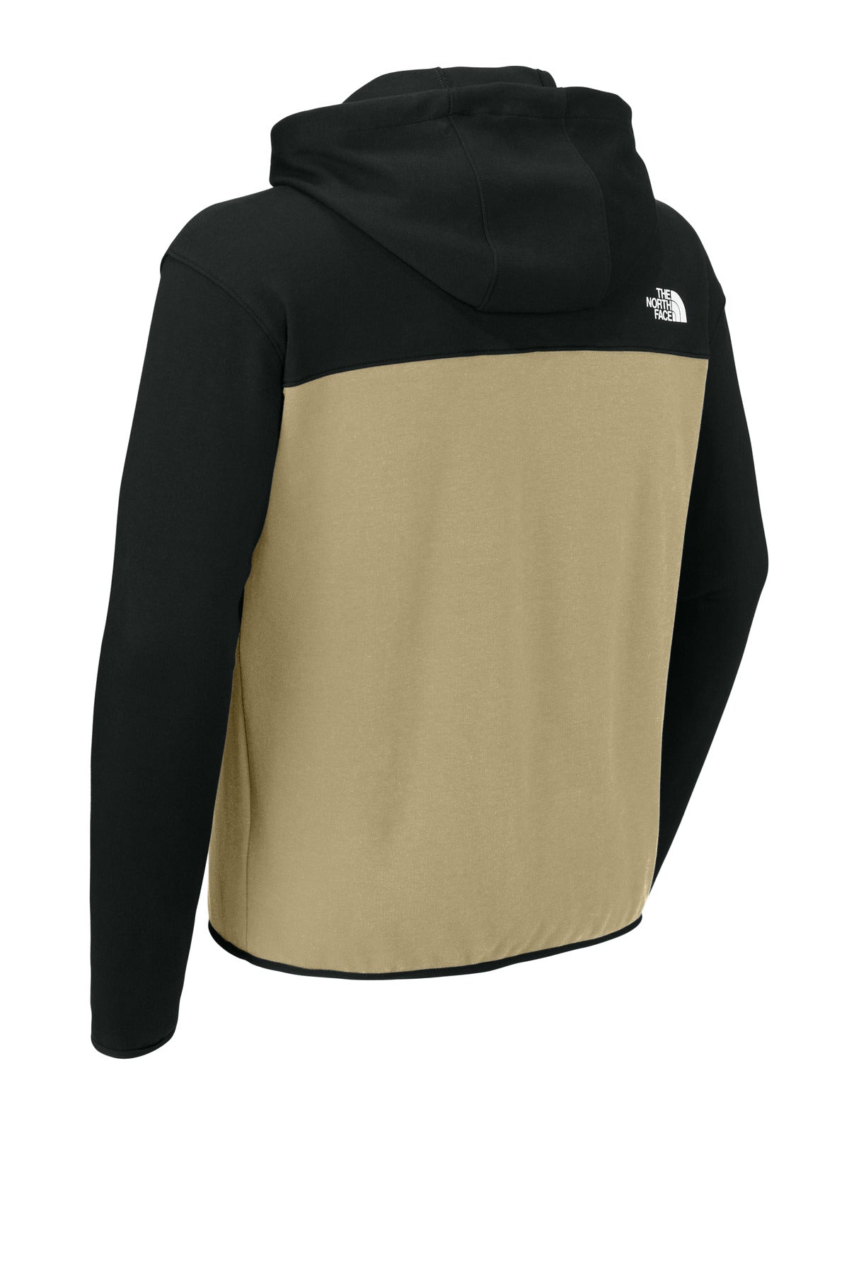 Rear View of KhStn/TNFB The North Face Double-Knit Full-Zip Hoodie NF0A8BUS