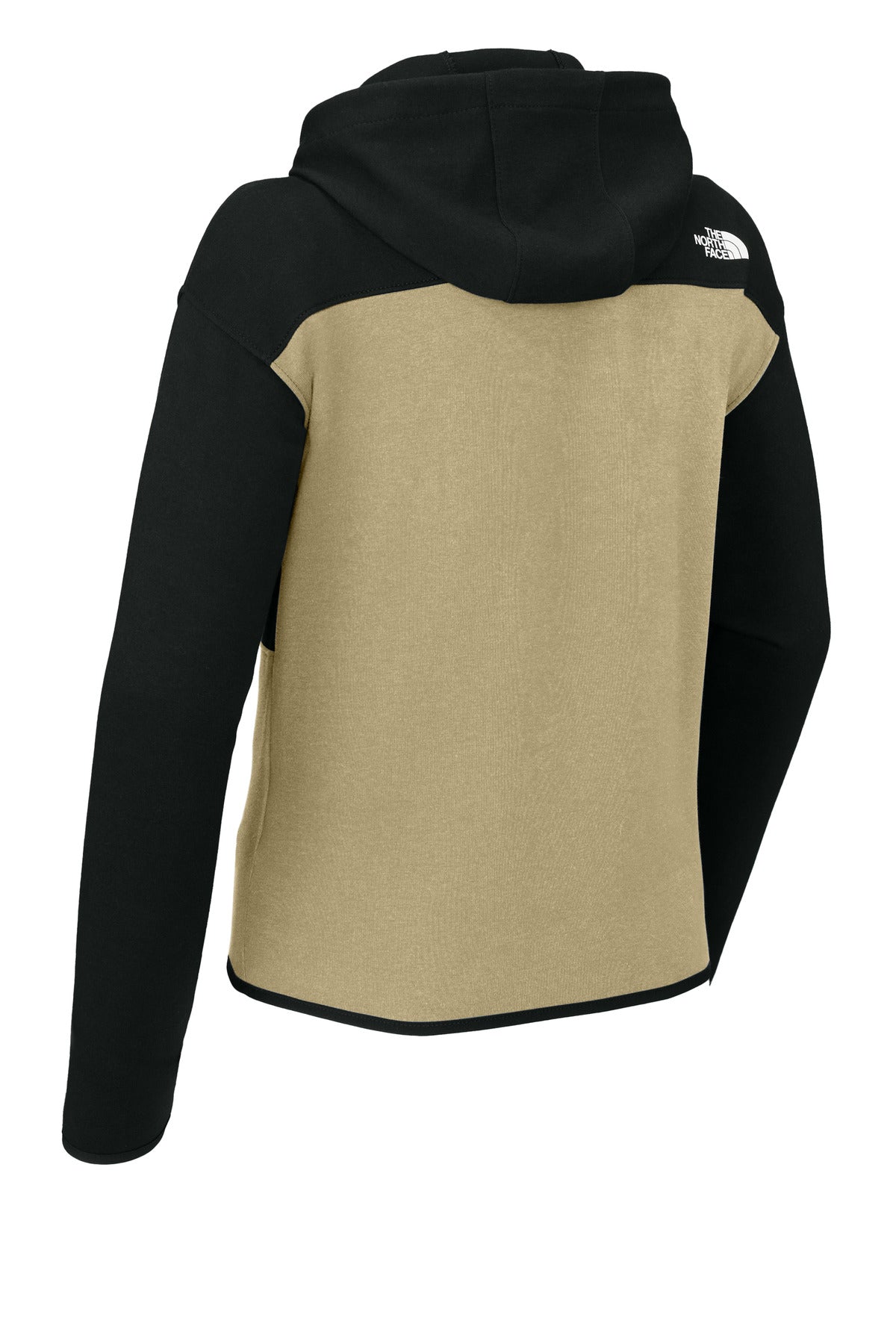 Rear View of KhStn/TNFB The North Face Women's Double-Knit Full-Zip Hoodie NF0A8BUT