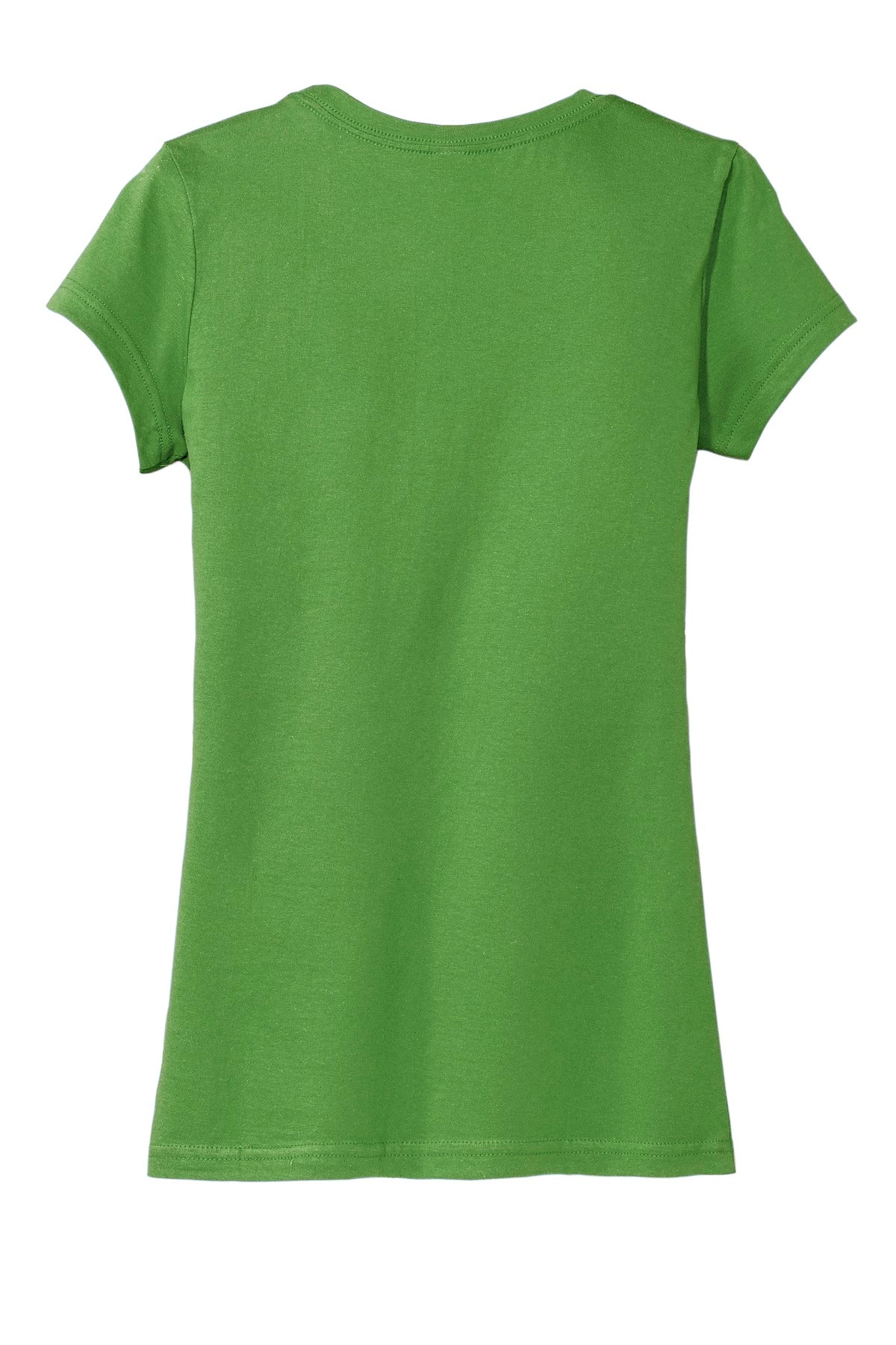 Rear View of Kiwi Green District Women's Fitted Very Important Tee . DT6001