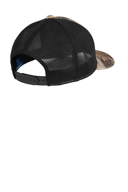 Rear View of Krypt Highl/Bk Port Authority Performance Camouflage Mesh Back Snapback Cap C892