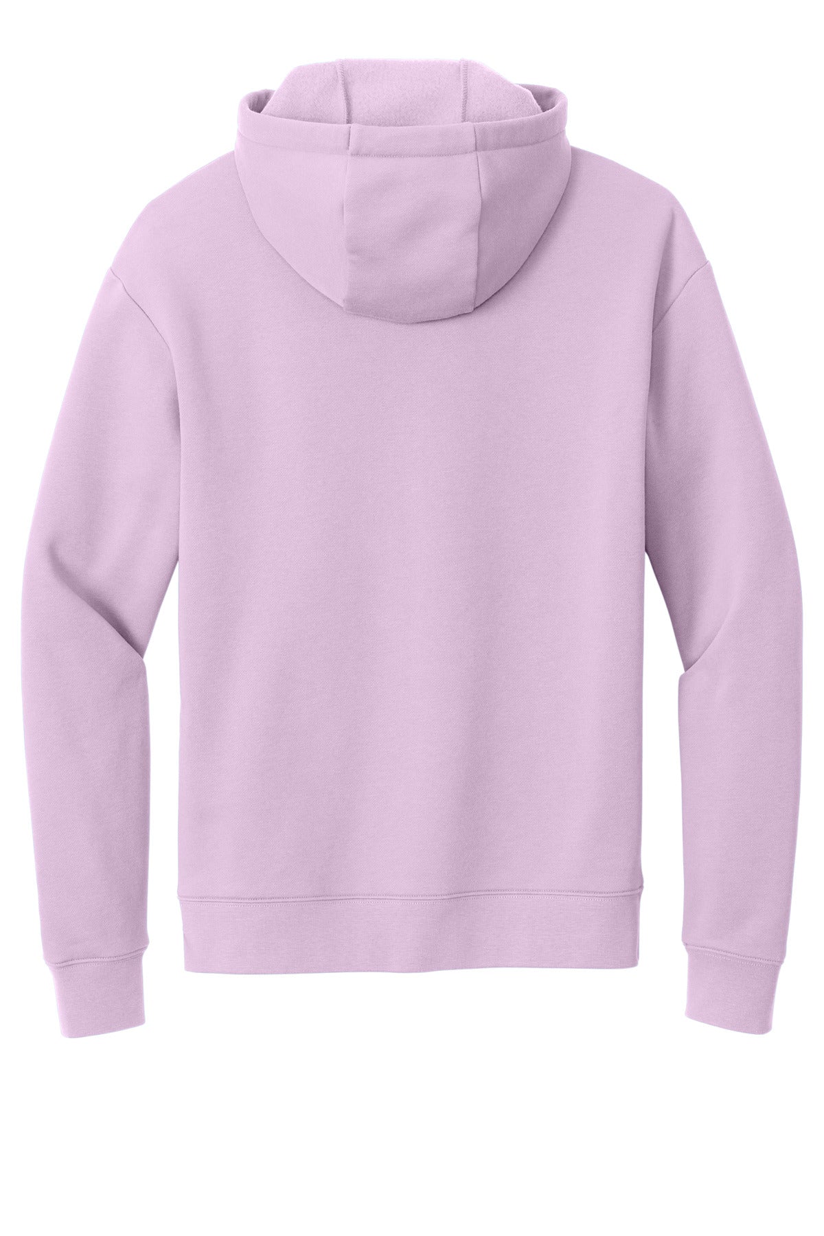 Rear View of Lavender New Era Heritage Fleece Pullover Hoodie NEA525