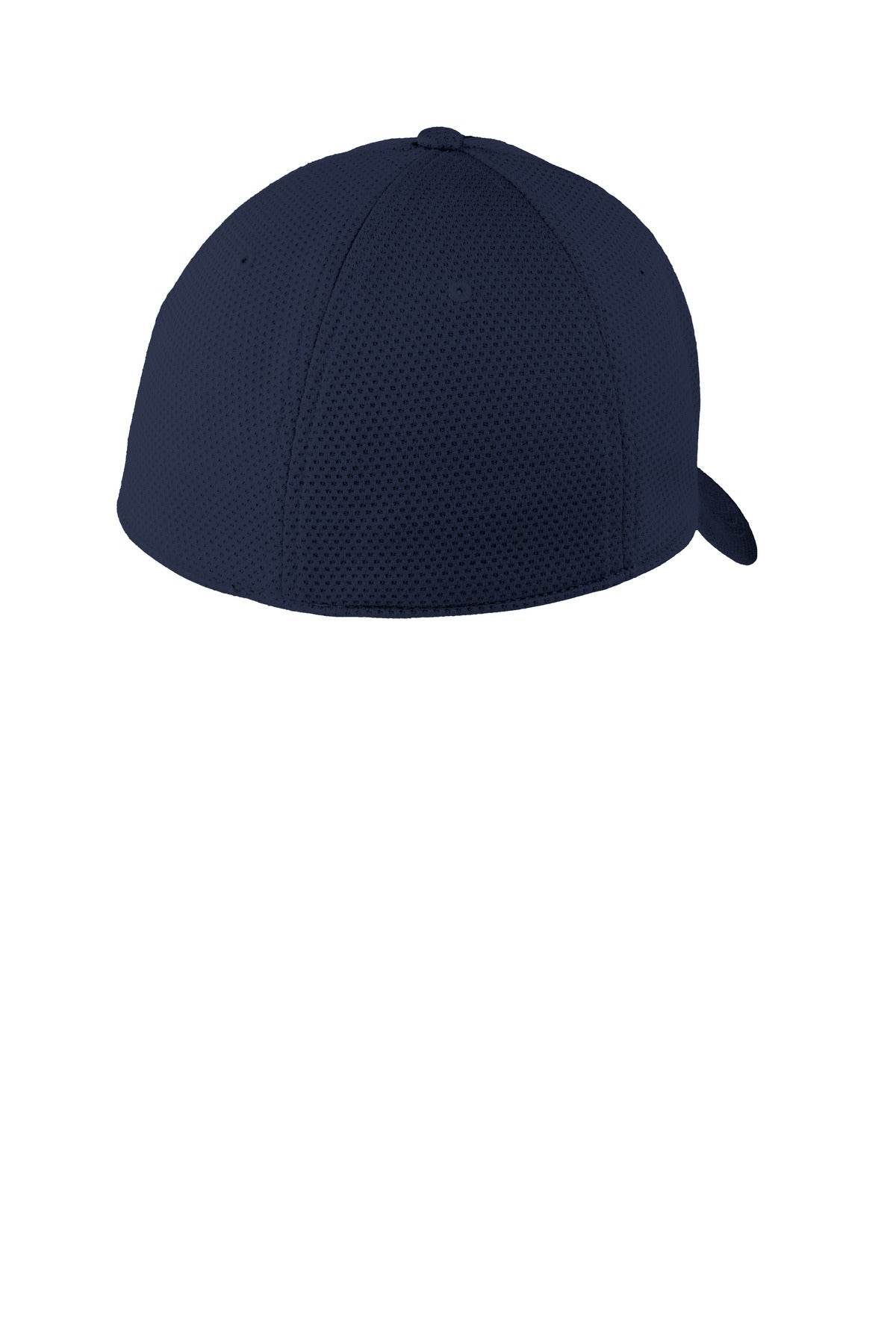 Rear View of League Navy New Era Tech Mesh Cap. NE1090