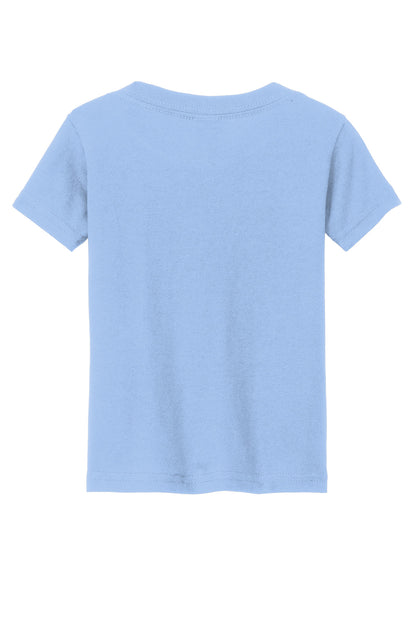 Rear View of Light Blue Gildan Heavy Cotton Toddler T-Shirt 5100P
