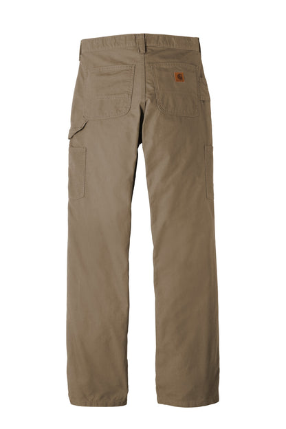 Rear View of Light Brown Carhartt Canvas Work Dungaree. CTB151