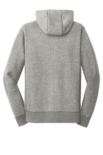 Rear View of Light Graph Tw New Era French Terry Full-Zip Hoodie. NEA502