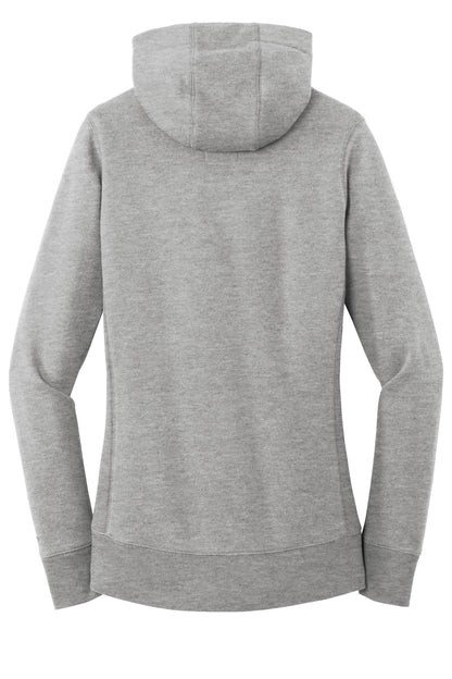 Rear View of Light Graph Tw New Era Women's French Terry Pullover Hoodie. LNEA500