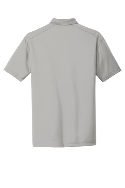 Rear View of Light Grey CornerStone Select Lightweight Snag-Proof Polo. CS418