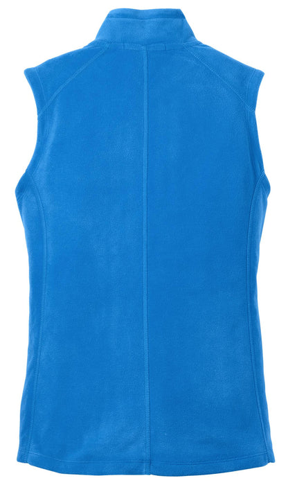 Rear View of Light Royal Port Authority Women's Microfleece Vest. L226