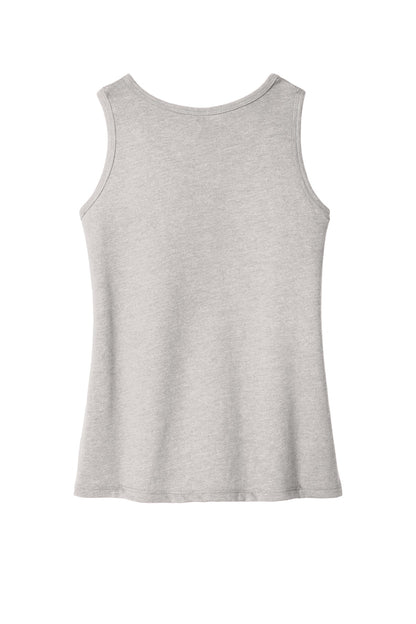 Rear View of Lt Hthr Grey District Girls V.I.T. Tank DT6303YG
