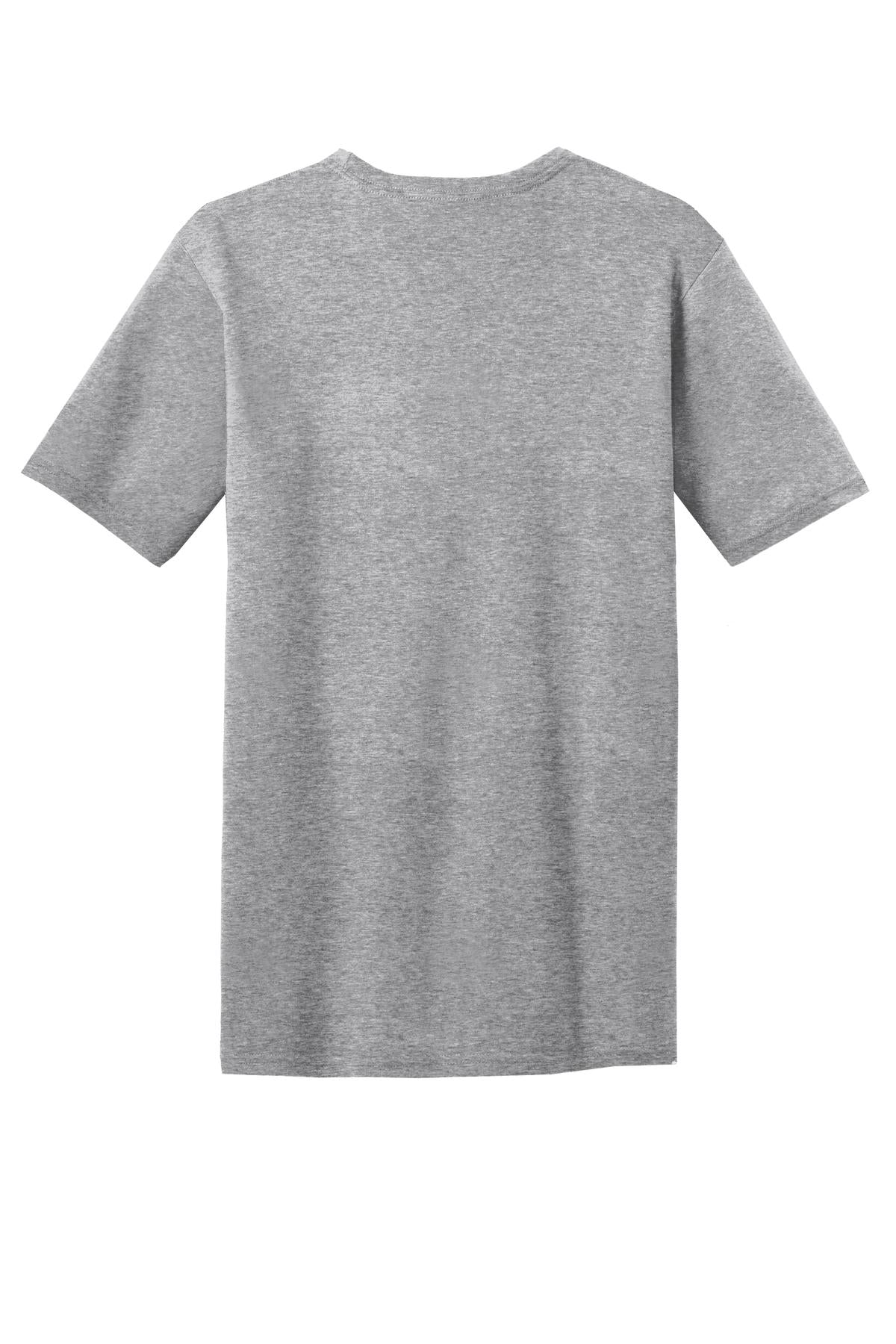 Rear View of Lt Hthr Grey District Very Important Tee with Pocket. DT6000P