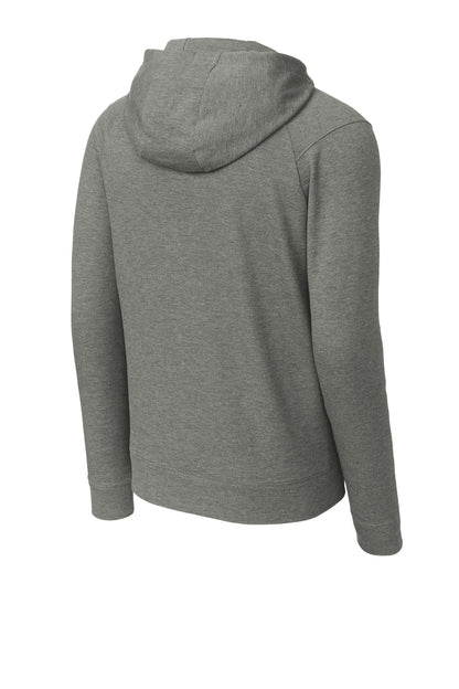 Rear View of LtGreyHt Sport-Tek Sport-Wick Flex Fleece Pullover Hoodie ST562