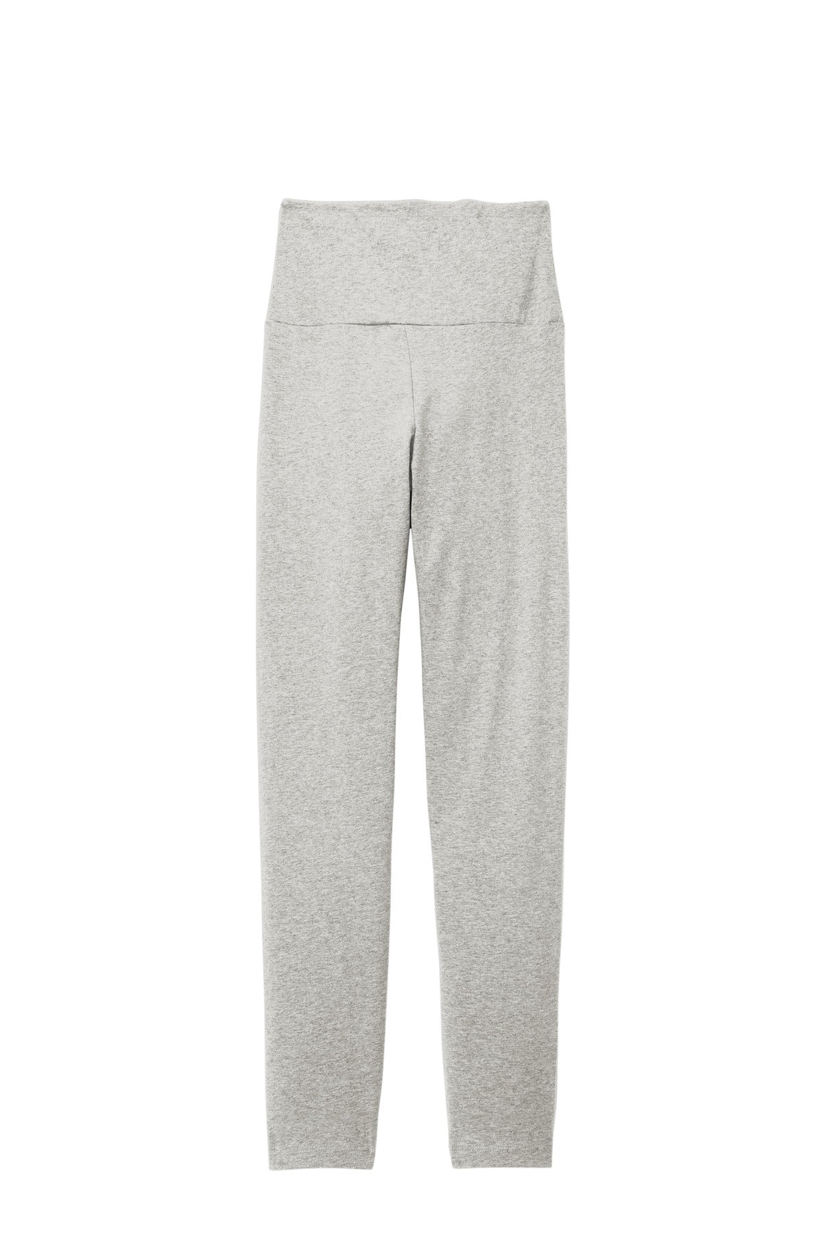 Rear View of LtHtGry District Women's Flex High-Waist Legging DT7510