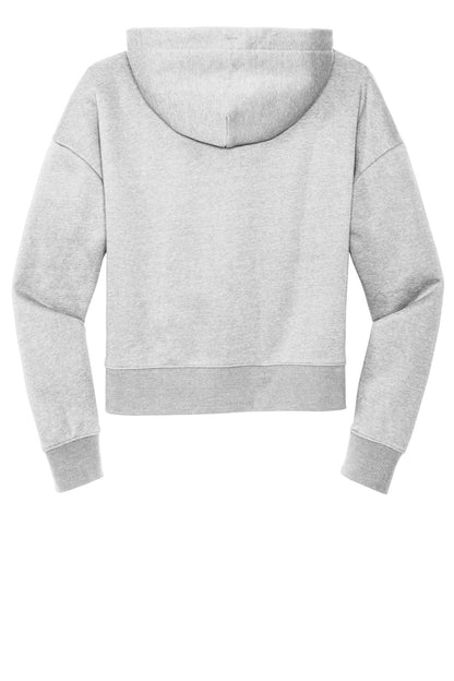 Rear View of LtHtGry District Women's V.I.T. Fleece Hoodie DT6101