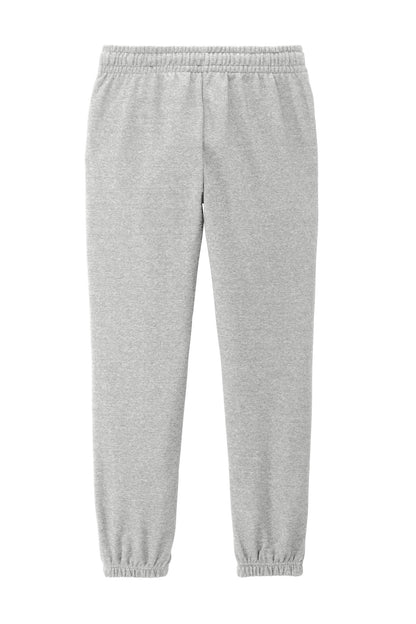 Rear View of LtHtGry District Women's V.I.T. Fleece Sweatpant DT6110