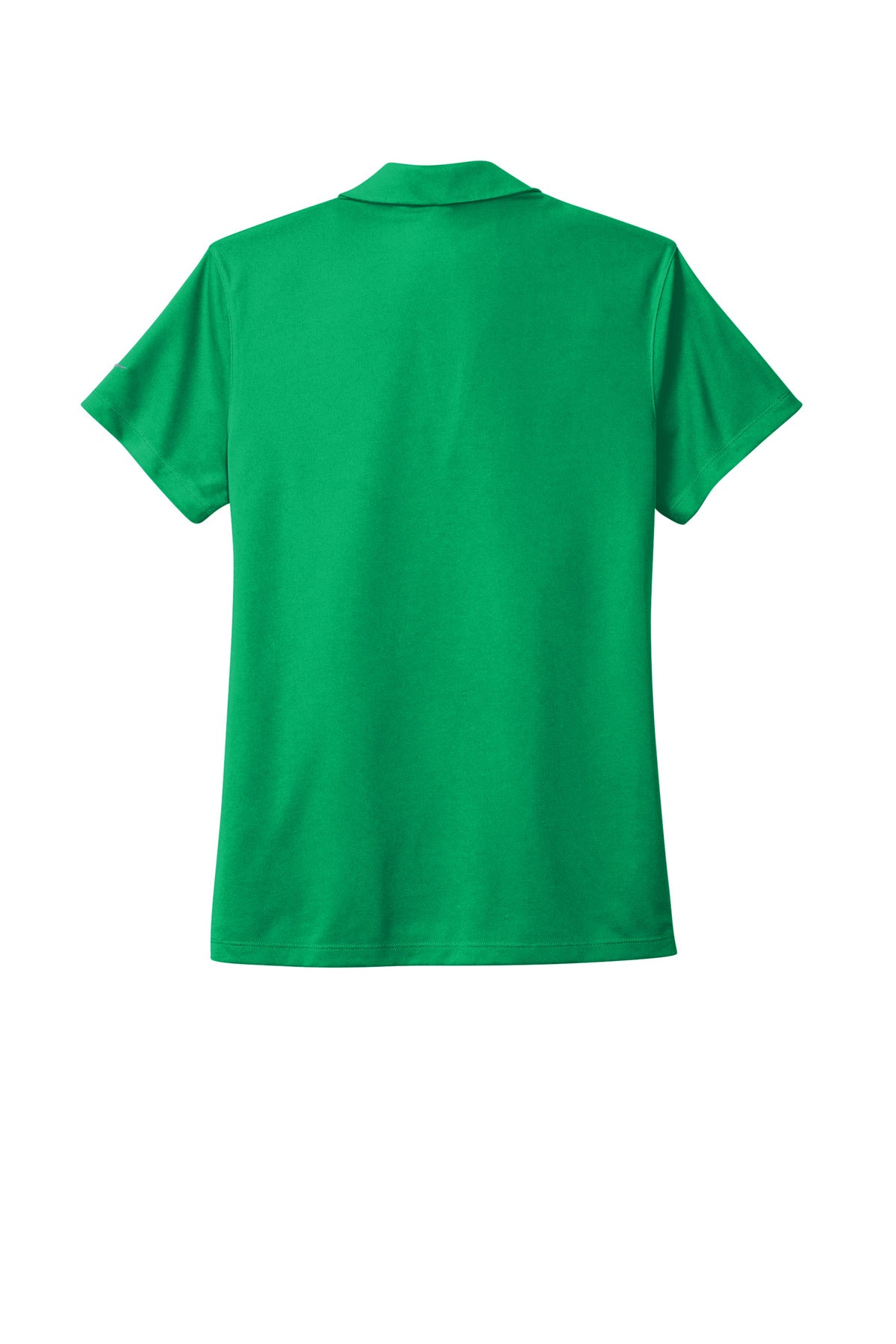 Rear View of LucidGreen Nike Women's Dri-FIT Micro Pique 2.0 Polo NKDC1991