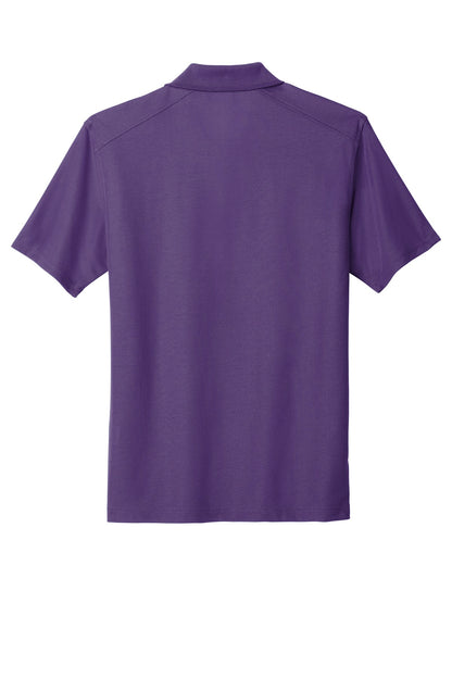 Rear View of Majestic Purp Port Authority EZPerformance Pique Polo. K600