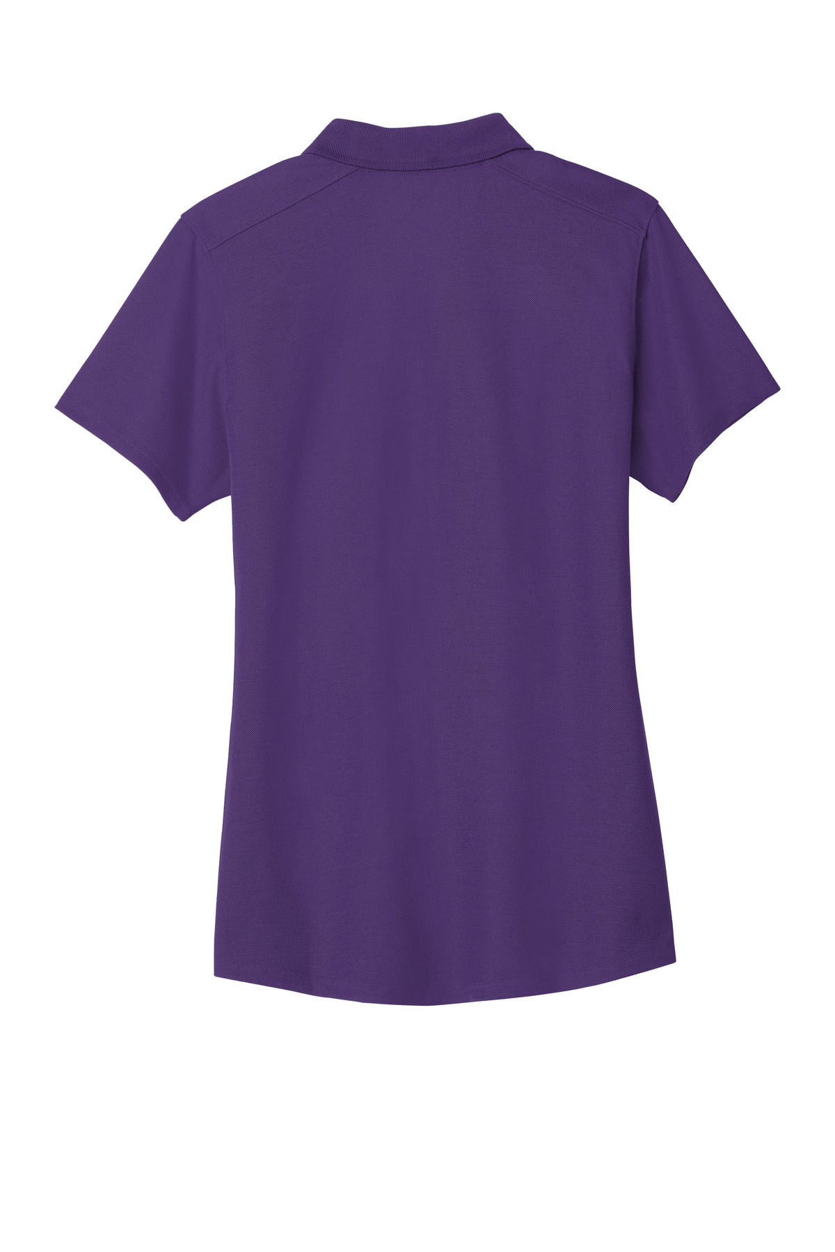 Rear View of Majestic Purp Port Authority Women's EZPerformance Pique Polo. LK600